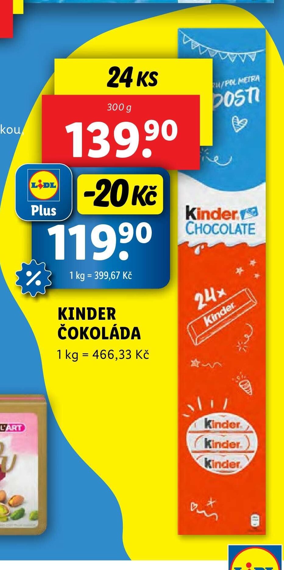 KINDER ČOKOLÁDA