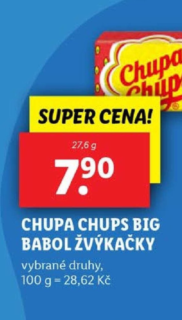 CHUPA CHUPS BIG BABOL ŽVÝKAČKY