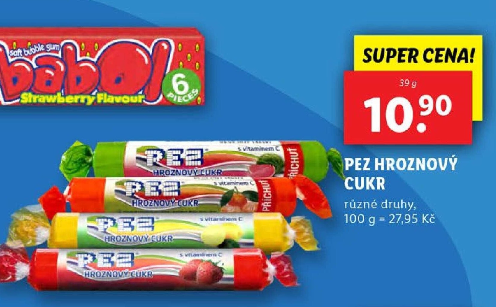 PEZ HROZNOVÝ CUKR