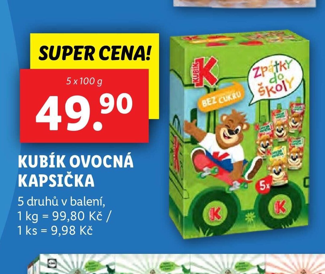 Kubík ovocná kapsička