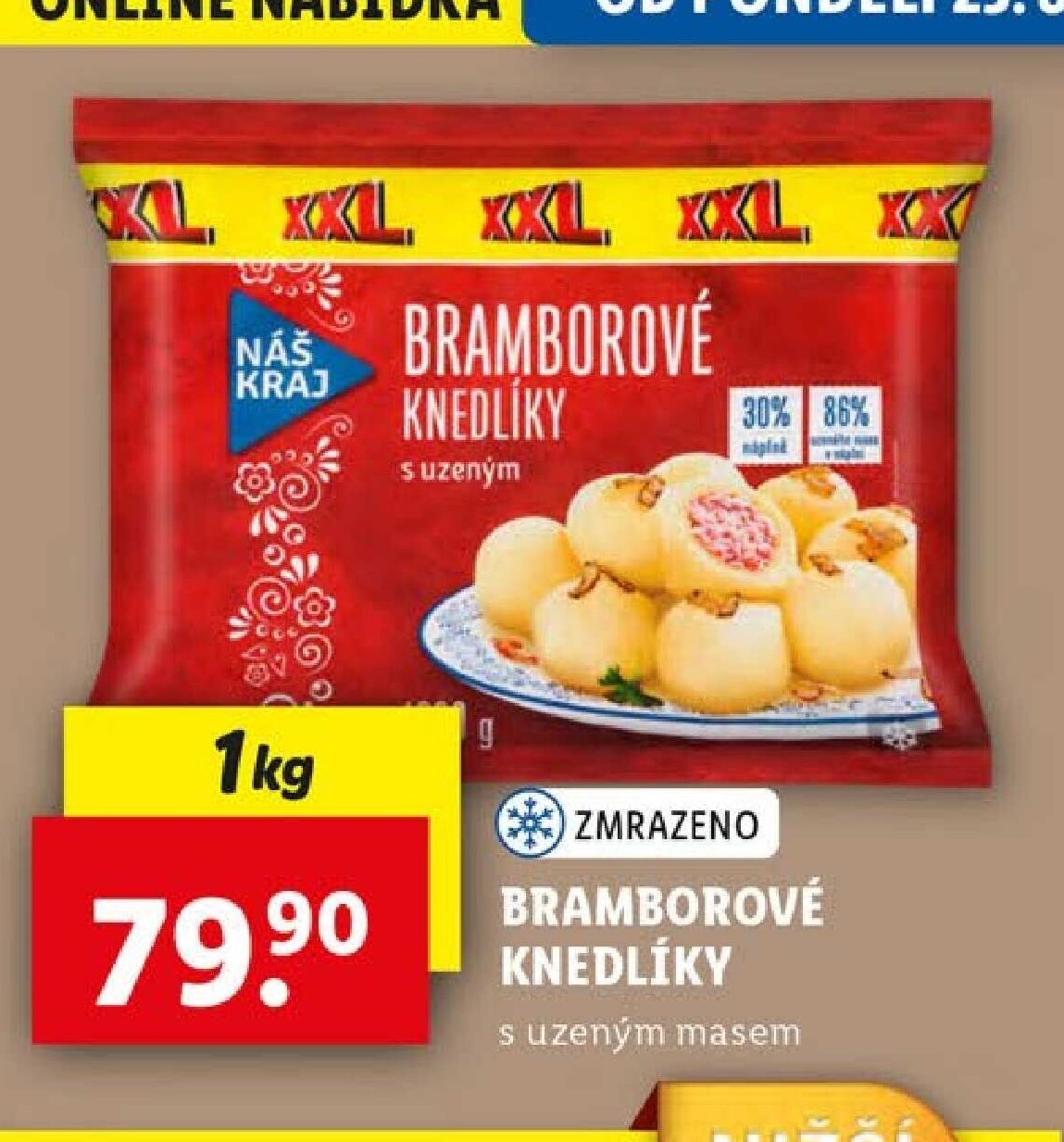 BRAMBOROVÉ KNEDLÍKY s uzeným masem