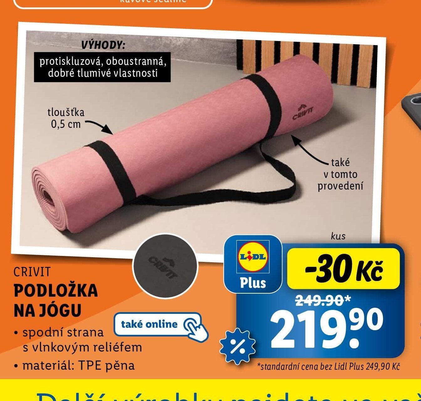 CRIVIT Podložka na jógu