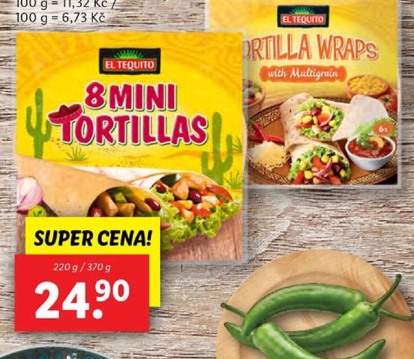 Mini Tortilly / Vícezrnné Wrapy
