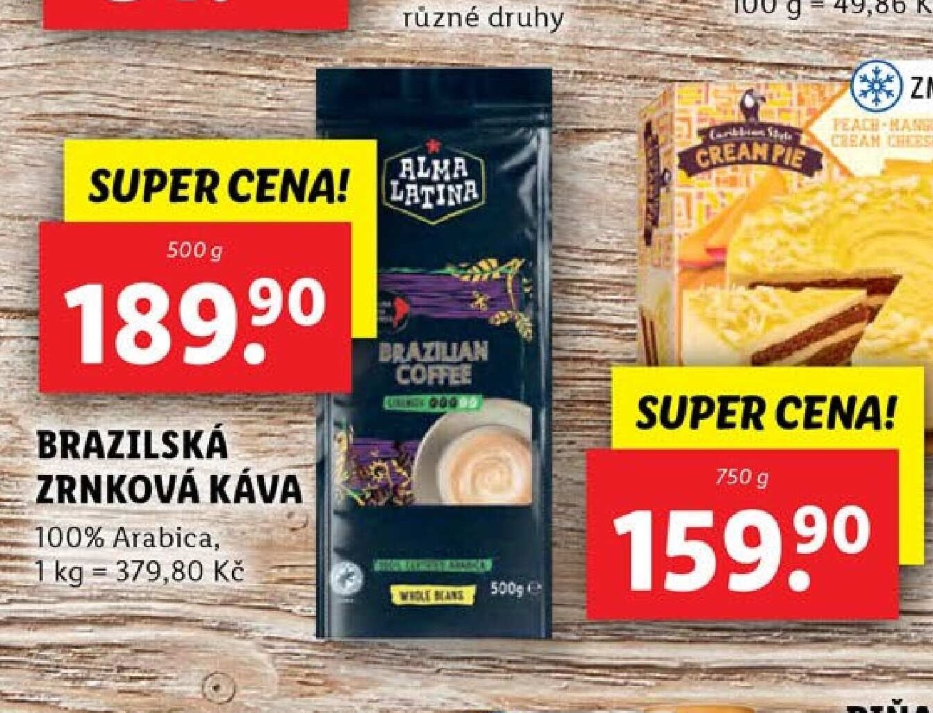 Brazilská zrnková káva