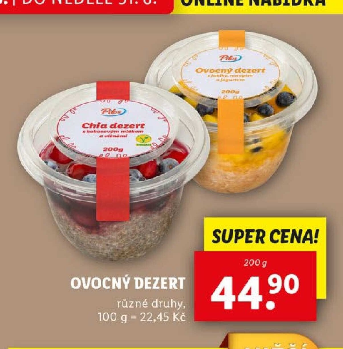 Pilos Ovocný dezert (chia)