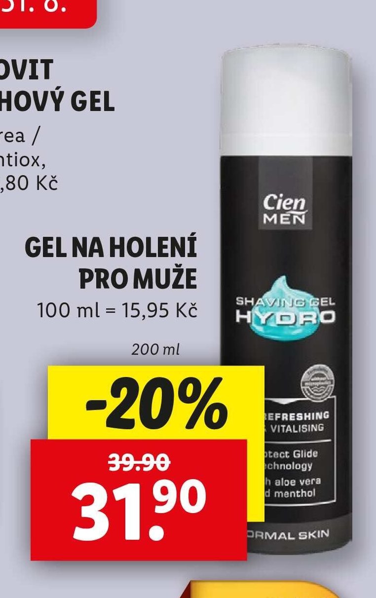 Cien Men gel na holení pro muže