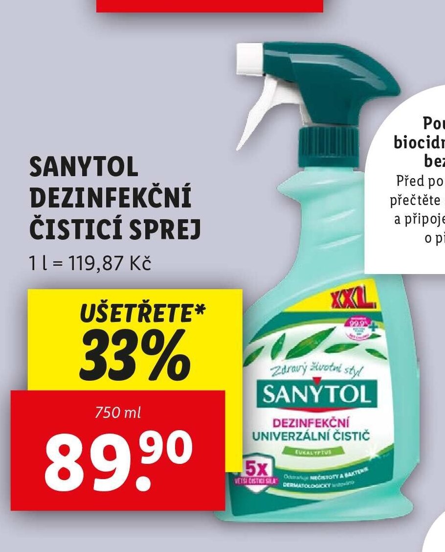 Sanytol dezinfekční čisticí sprej