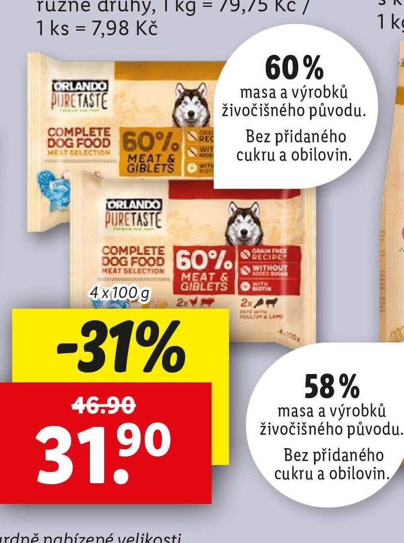 Orlando Pure Taste kapsičky pro psy