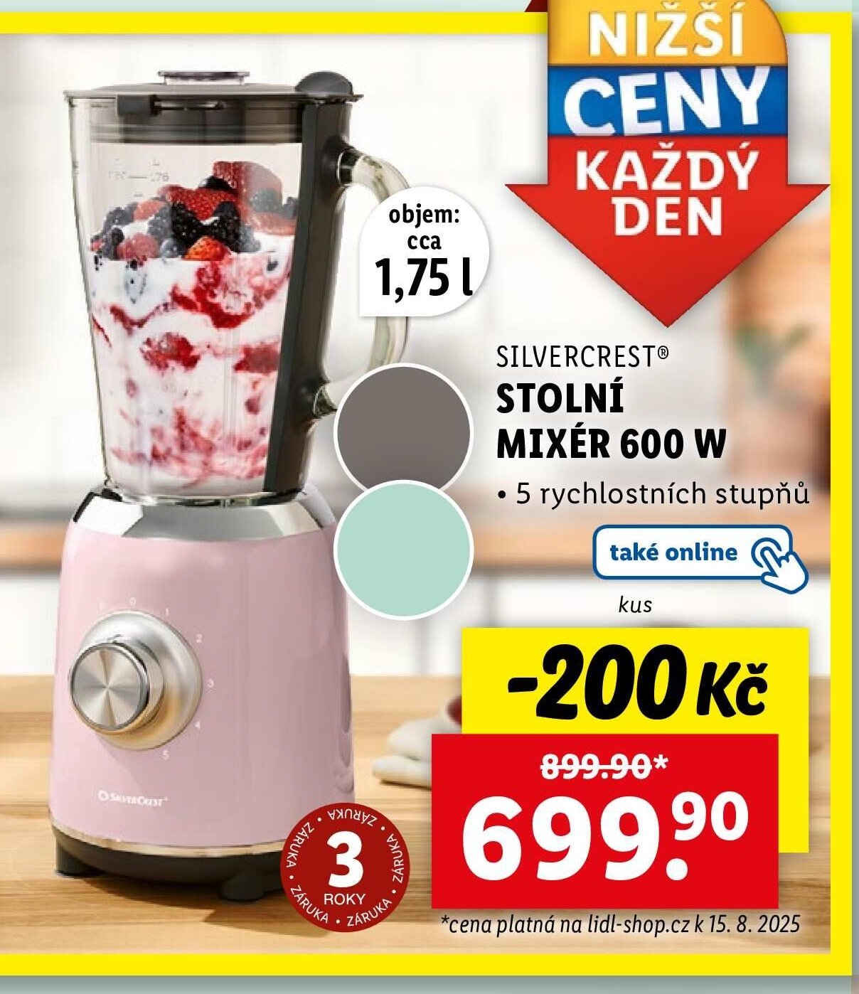 Silvercrest stolní mixér 600 W - Lidl akcniletaky.com