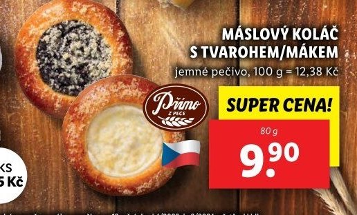 Máslový koláč s tvarohem/mákem
