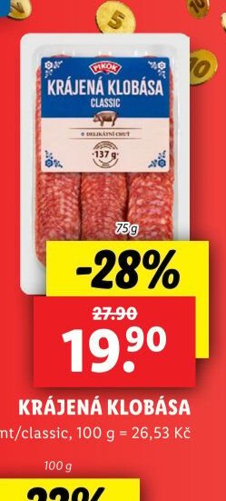 Krájená klobása