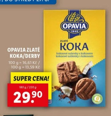 Opavia Zlaté Koka/Derby - Lidl akcniletaky.com