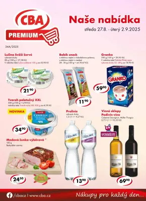 akční leták CBA 27.8.2025-2.9.2025