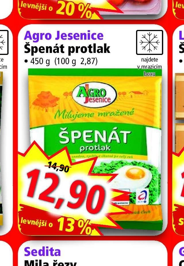 Agro Jesenice Špenát