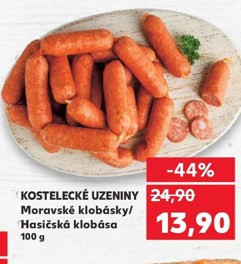 KOSTELECKÉ UZENINY Moravské klobásky/ Hasičská klobása