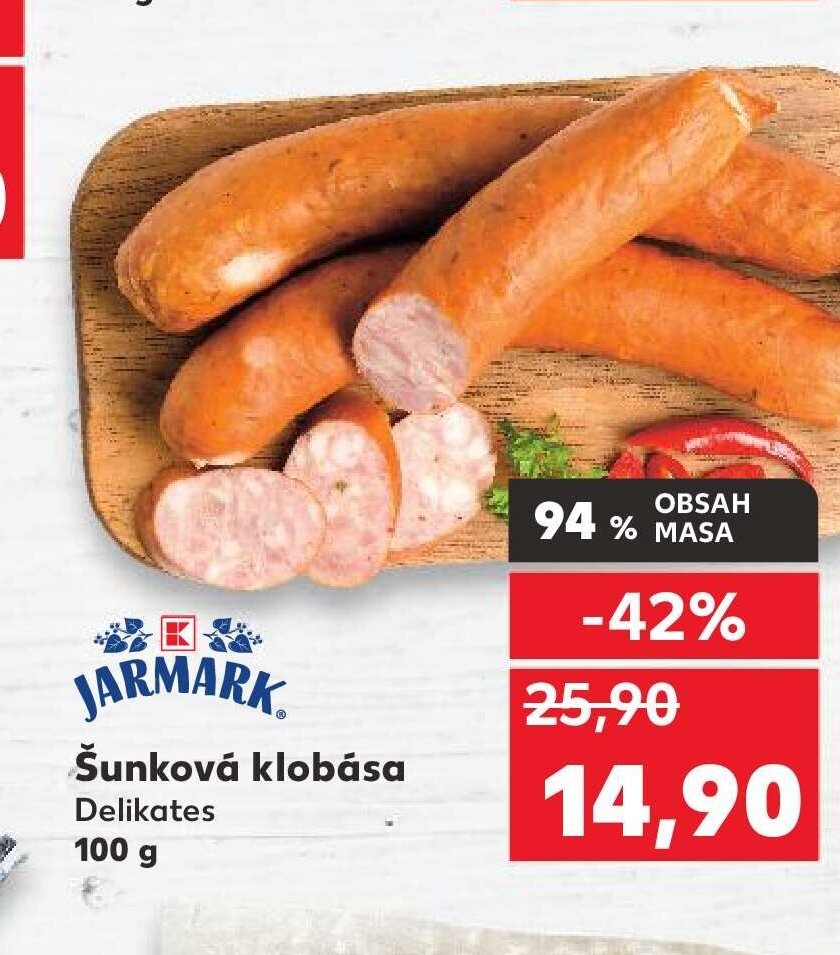 JARMARK Šunková klobása Delikates