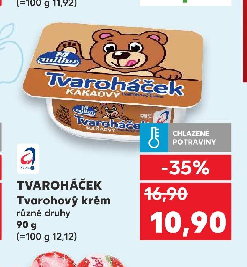 TVAROHÁČEK Tvarohový krém různé druhy 90 g