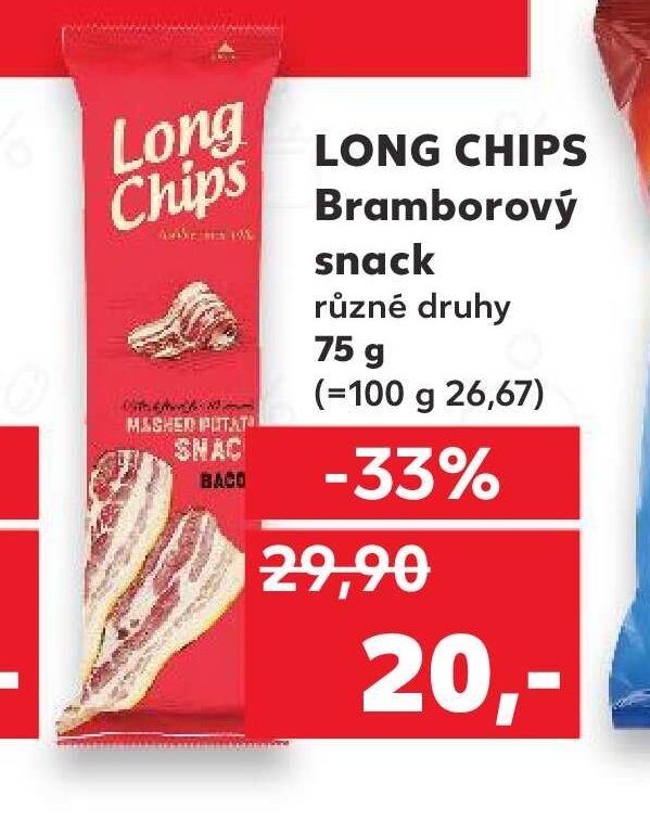 Long Chips Bramborový snack 75 g