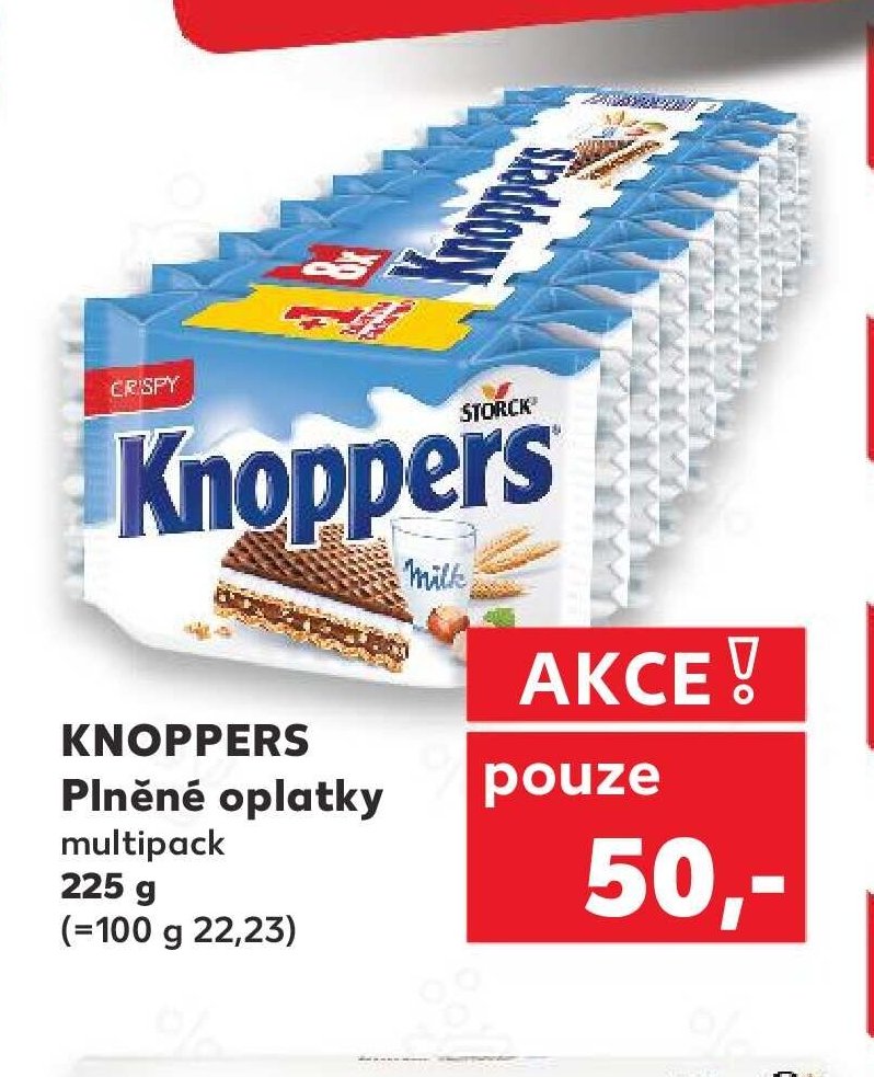 KNOPPERS Plněné oplatky
