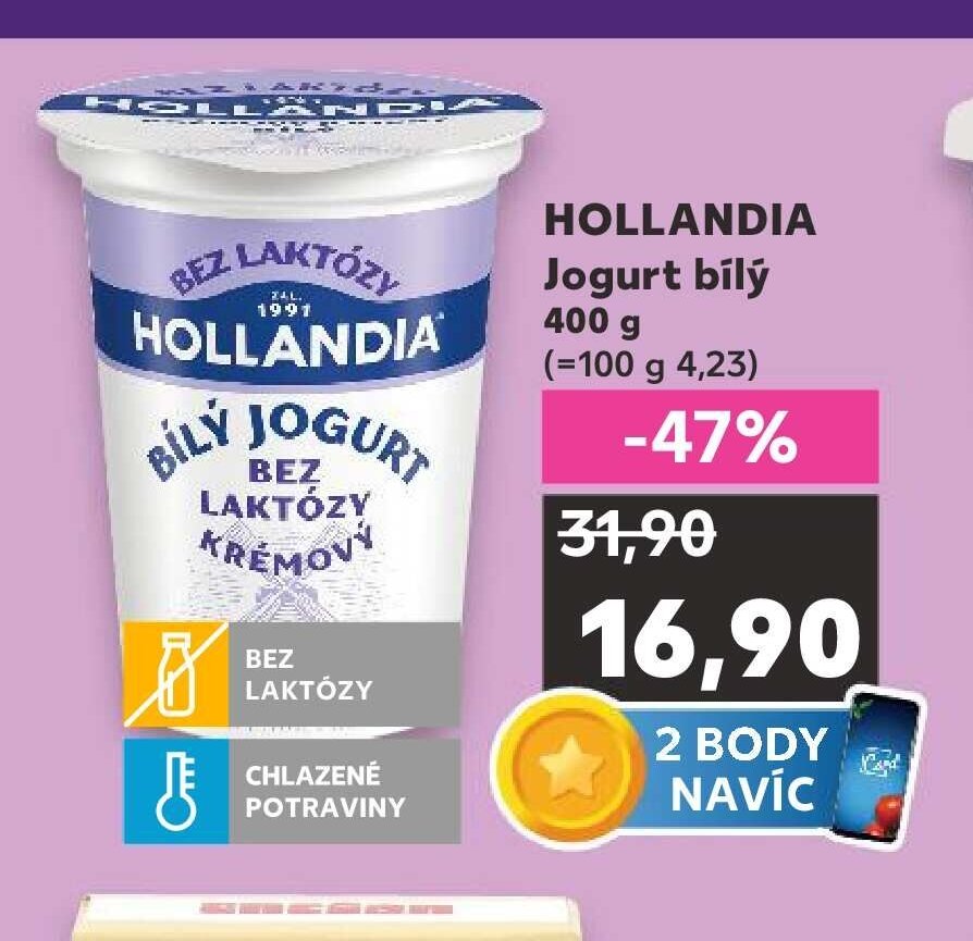 HOLLANDIA Jogurt bílý 400 g