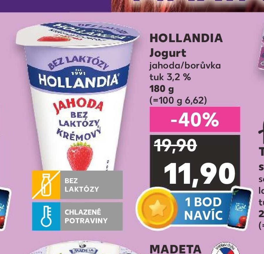 HOLLANDIA Jogurt jahoda/borůvka 180 g