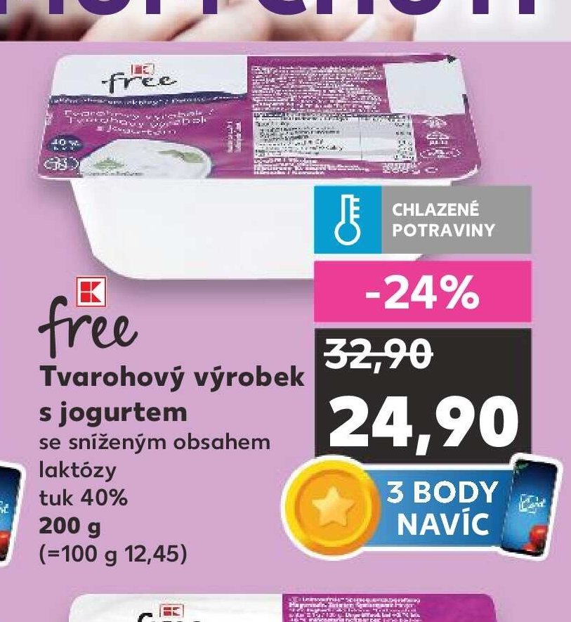 free Tvarohový výrobek s jogurtem 200 g