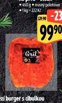Hovězí burger s cibulkou