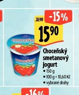 Choceňský smetanový jogurt