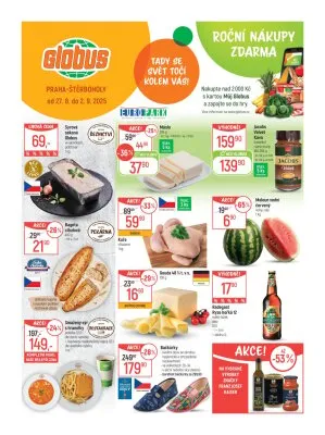 akční leták Globus 27.8.2025-2.9.2025