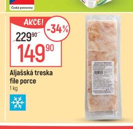 Aljašská treska file porce