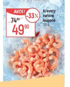 Krevety vařené loupané