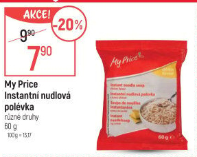 Instantní nudlové polévky My Price