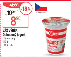 Jogurt krémový ochucený Váš Výběr