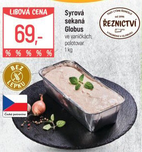 Sekaná syrová Globus