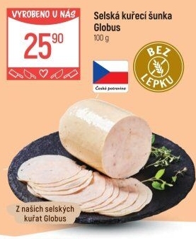 Selská kuřecí šunka Globus
