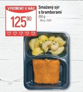 Smažený sýr s bramborem Globus