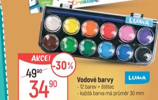 Vodové barvy Luma