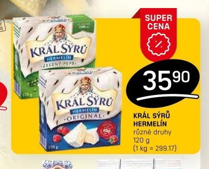 KRÁL SÝRŮ HERMELÍN 120 g