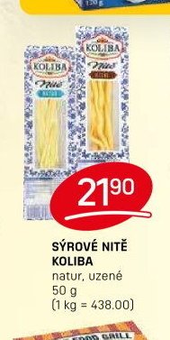 SÝROVÉ NITĚ KOLIBA 50 g