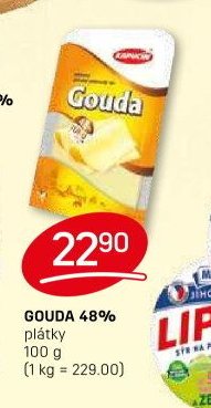 GOUDA 48% plátky 100 g