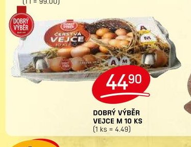 DOBRÝ VÝBĚR VEJCE M 10 KS