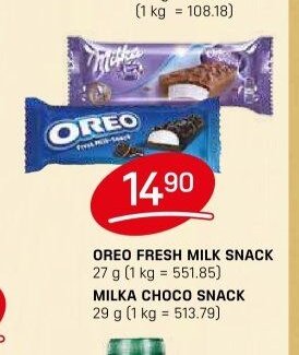 OREO FRESH MILK SNACK / MILKA CHOCO SNACK