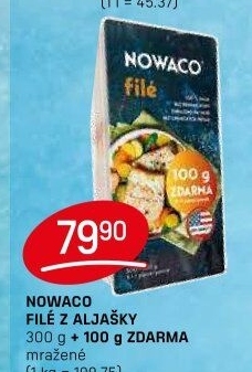 Filé z Aljašky mražené Nowaco