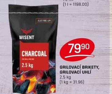 Grilovací brikety Wisent