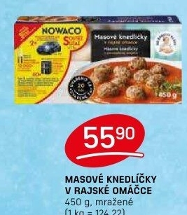 Knedlíčky masové v rajské omáčce mražené Dobroty babičky Kláry