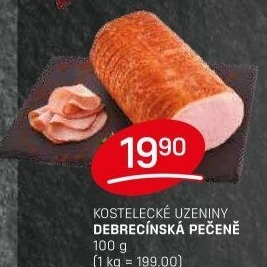 Pečeně debrecínská Kostelecké uzeniny