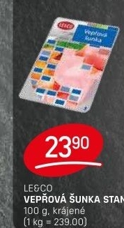 Šunka vepřová standard LE&