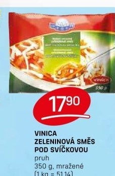 Zeleninová směs pod svíčkovou mražená Vinica