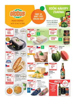 akční leták Globus 27.8.2025-2.9.2025