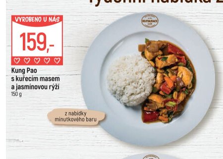 Kung Pao s kuřecím masem a jasmínovou rýží